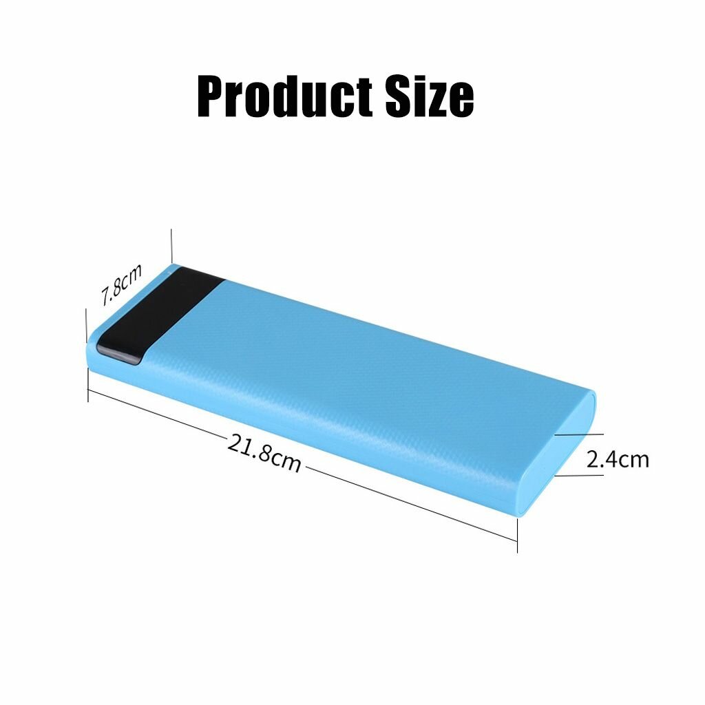 Аккумулятор для чехла Съемный Двойной USB ЖК-дисплей DIY 10x18650 Power Bank Shell Внешняя коробка Powerbar