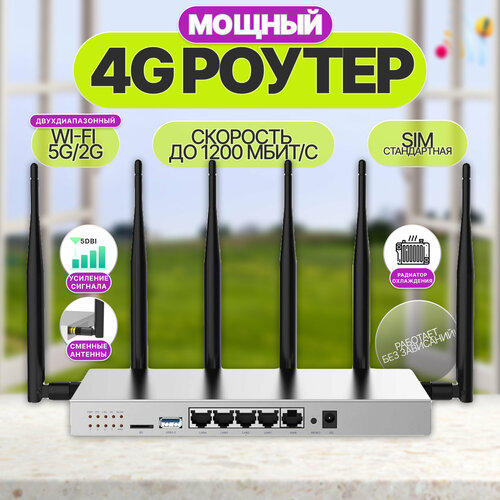 4G Wi-Fi роутер GL-9575 5G ULTRA готовый комплект интернет на дачу wi-fi роутер с сим мобильный роутер wi-fi 16990₽