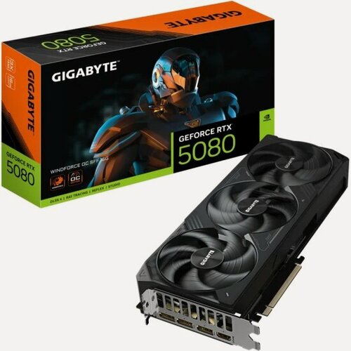 Изображение товара Видеокарта Gigabyte GeForce RTX 5080 WINDFORCE OC SFF 16G