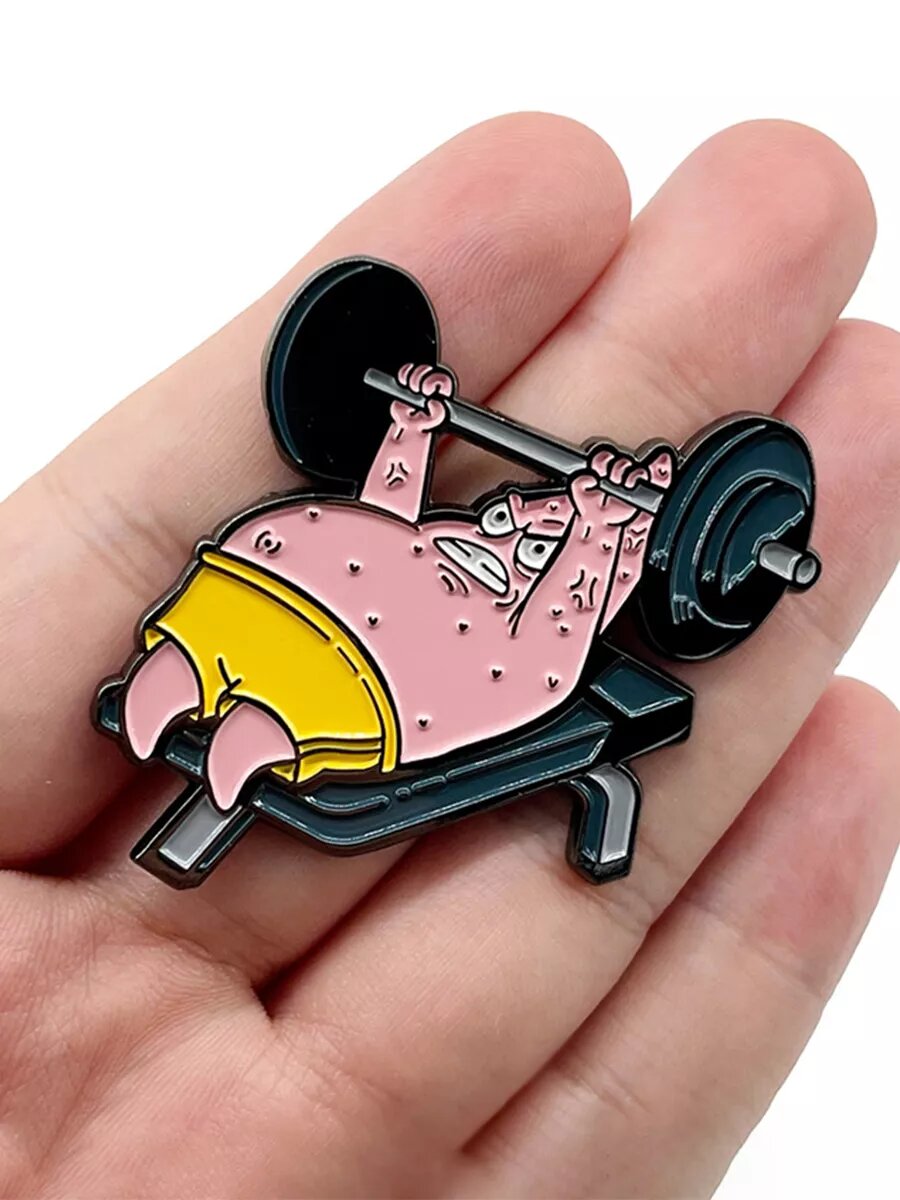 Металлический значок на рюкзак Gym Patrik — фото 1