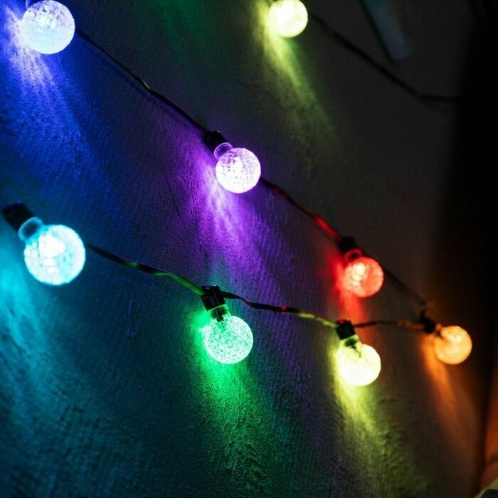 Гирлянда Luazon Lighting "Нить", Умная, Калейдоскоп, 6 м, IP20, темная, 20 LED, свечение RGB, USB