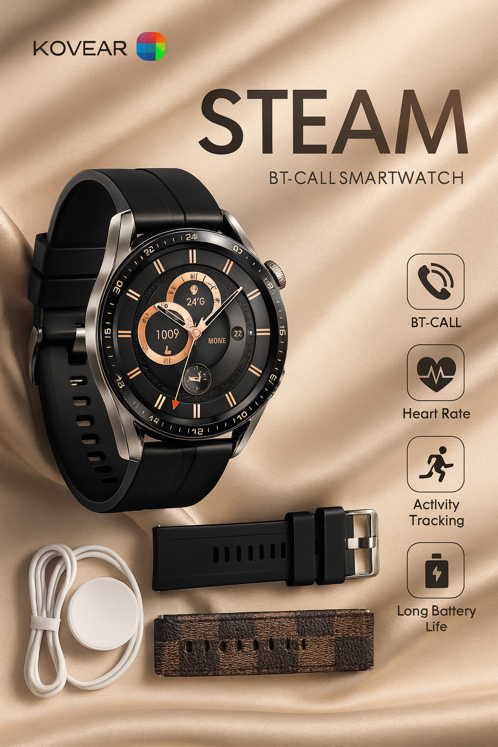 Умные часы Huawei Watch GT3 Pro Black, AMOLED, GPS, NFC, HarmonyOS, титановый корпус