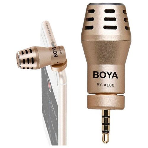 Микрофон BOYA BY-A100 для смартфона miniJack 3.5 мм