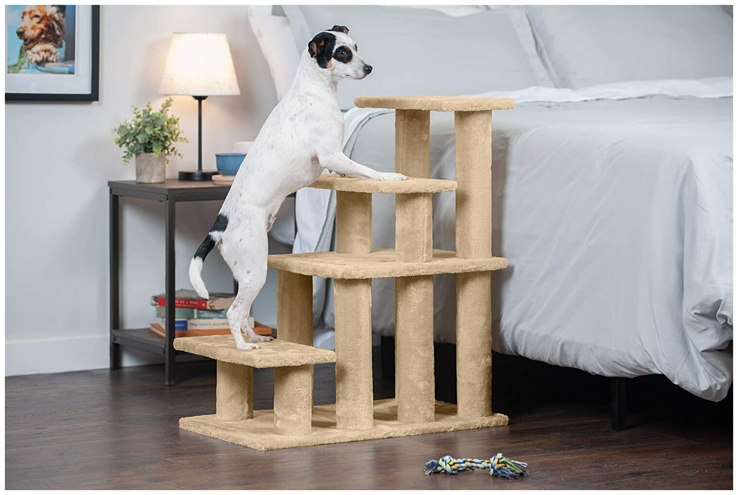 Лестница для собак и кошек Pet БМФ с регулировкой высоты - фотография № 3