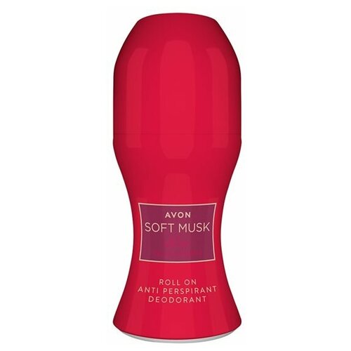 AVON Дезодорант-антиперспирант с шариковым аппликатором Soft Musk Velvet Berries, 50 мл