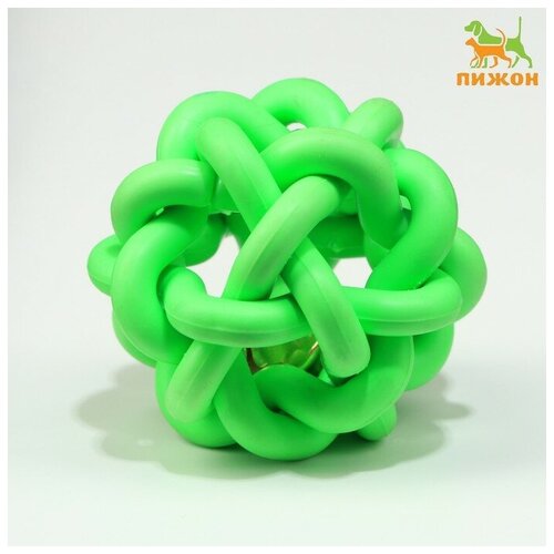 Игрушка резиновая Молекула с бубенчиком, 4 см, зелёная 7673129 игрушка резиновая молекула с бубенчиком 4 см зелёная