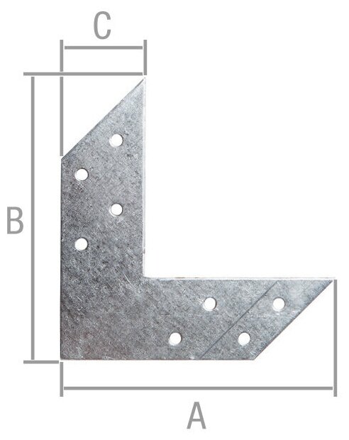 Соединитель угловой STARFIX, размер 175х175х35 мм (SMP1-75392-1) — фото 1