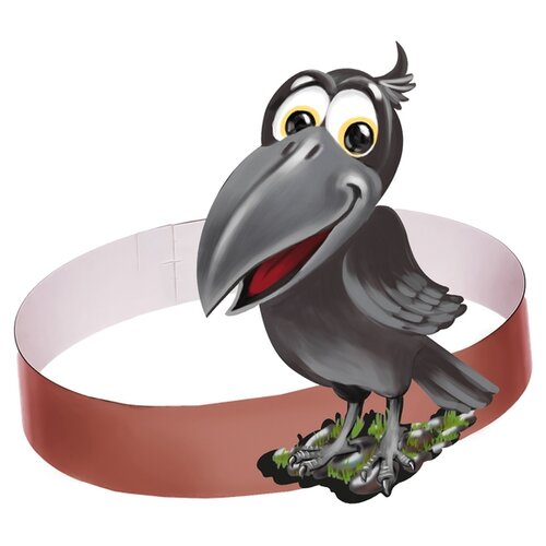 фото Маска-ободок «ворона», картон страна карнавалия