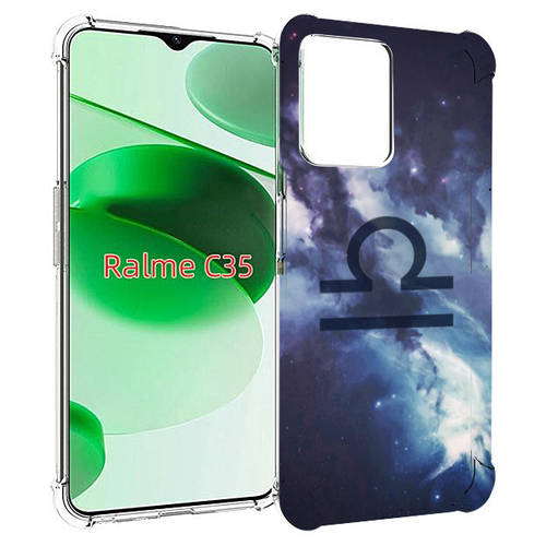 Чехол MyPads знак зодиака весы 5 для Realme C35 / Narzo 50A Prime задняя-панель-накладка-бампер