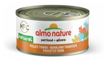 ALMO NATURE LEGEND кон. для кошек с Курицей и Тунцом 75% мяса 70г