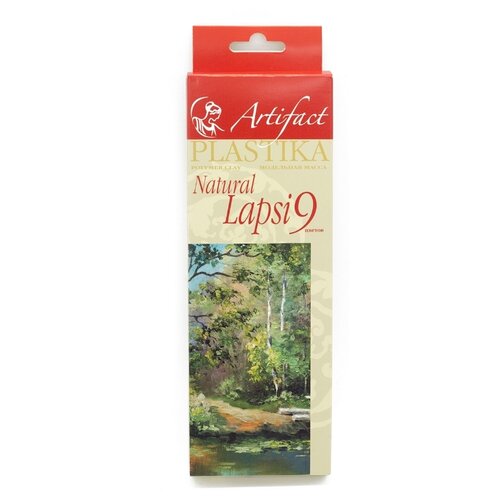 Полимерная глина Artifact LAPSI Natural 9 цветов, 7109-88, 180 г микс 180 г  - купить