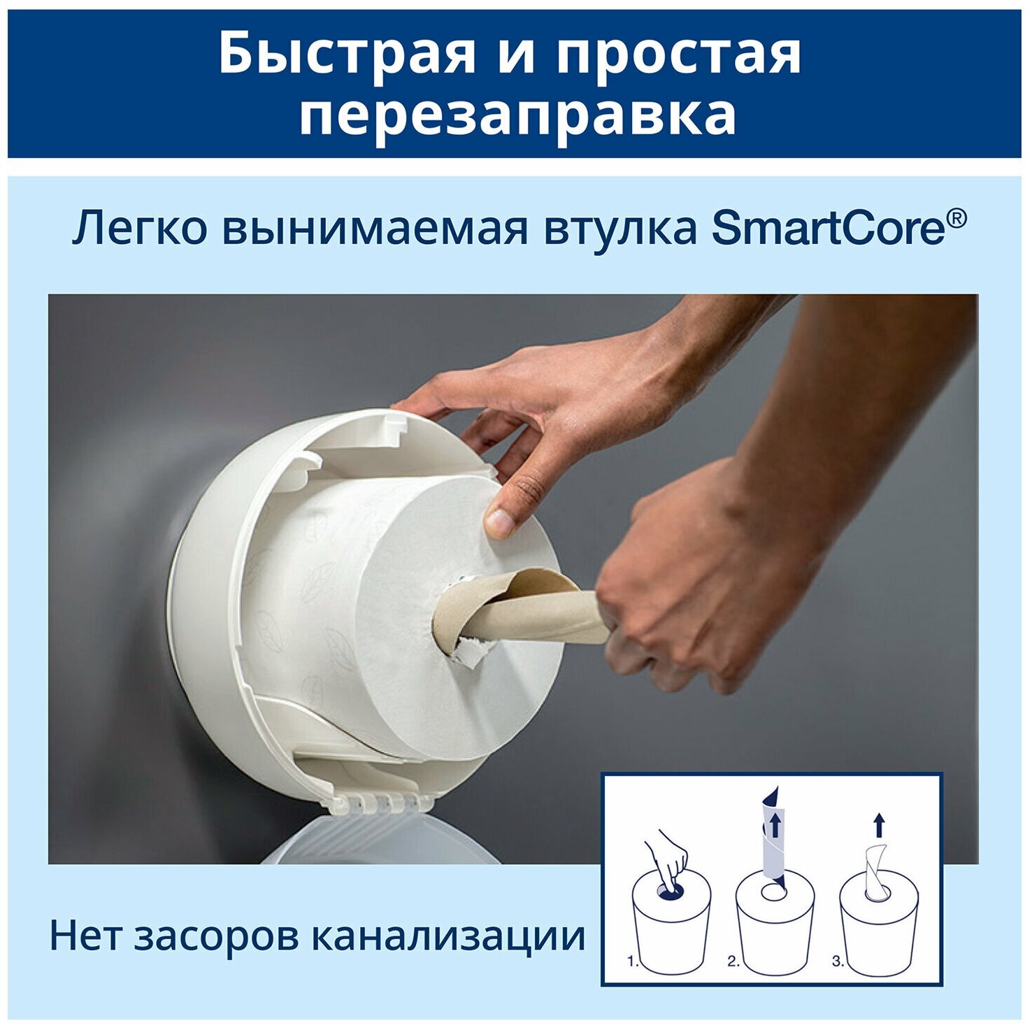 Диспенсер туалетной бумаги Tork без серии SmartOne 294030 - фото №6