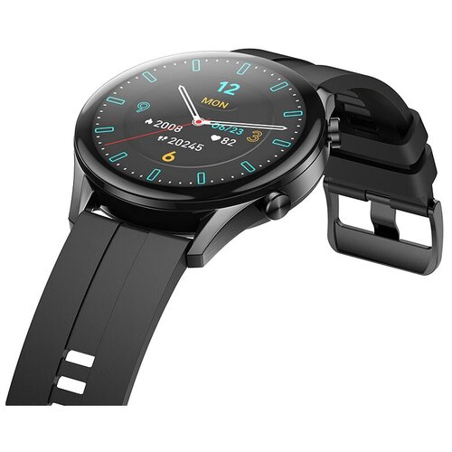 Умные смарт часы BRAND ROUND QUALITY / Smart Watch iOS/Android / Круглые наручные Часы / Черный