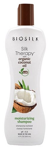 Шампунь увлажняющий Biosilk Silk Therapy Organic Coconut Oil Moisturizing Shampoo 355 мл BSTOCS12-2