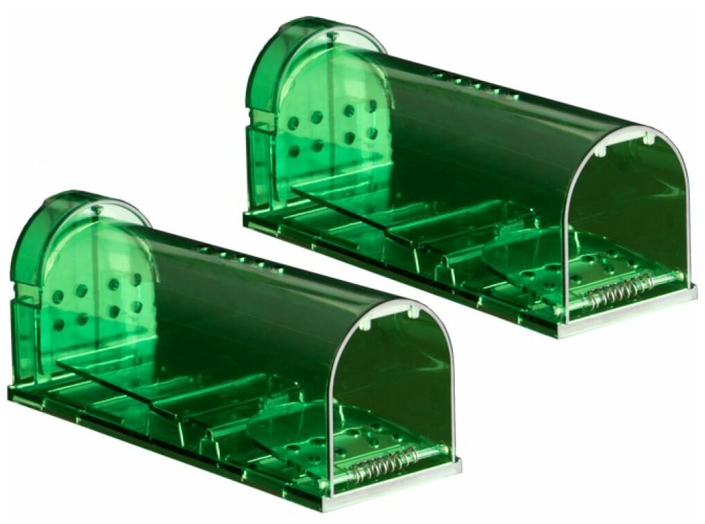 Набор живоловок-мышеловок зеленый ABS-пластик REXANT 71-0101