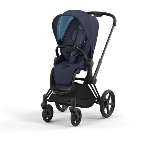 Прогулочная коляска Cybex Priam IV Nautical Blue на шасси IV Matt Black