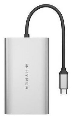 Концентратор USB Type-C HyperDrive Drive Dual USB Type-C 2 x HDMI серый HDM1
