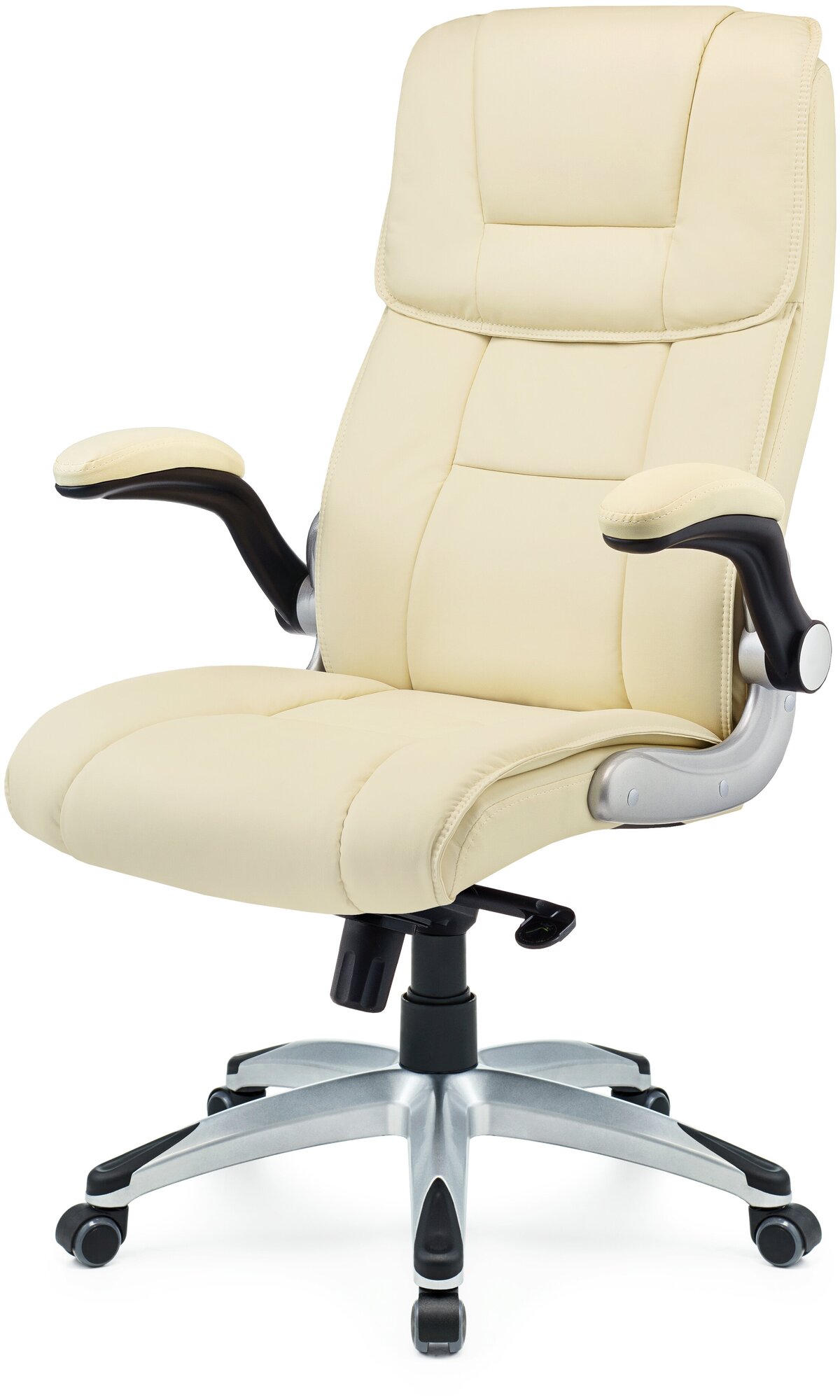 Компьютерное кресло Хорошие кресла Nickolas для руководителя, обивка: экокожа, цвет: beige - фотография № 2