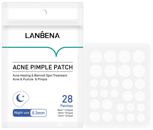 Lanbena Acne Pimple Patch / Ночные точечные патчи от прыщей ночные, 28 штук