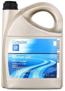 General Motors engine oil GM dexos 2 5W-30 synthetic 1 L 93165690