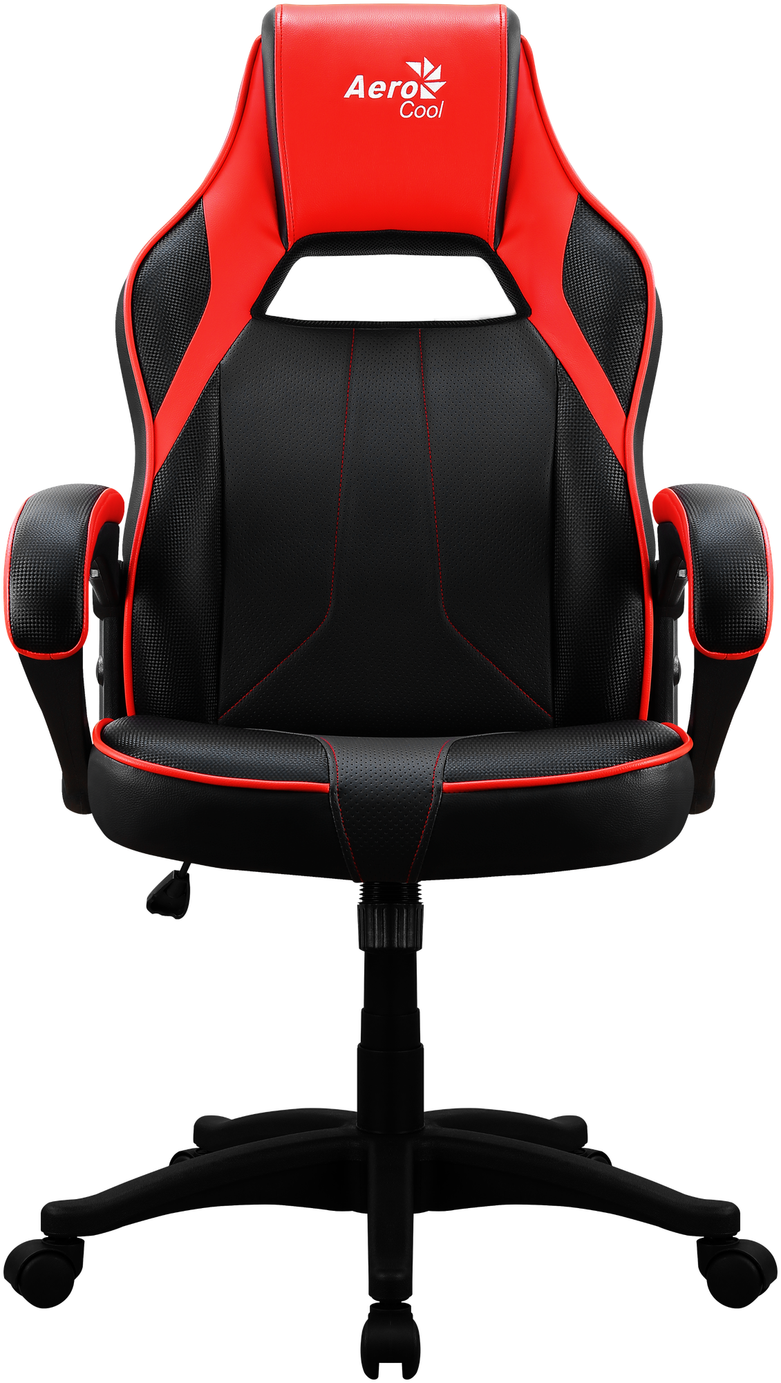 Компьютерное кресло игровое AeroCool AC40C AIR, обивка: искусственная кожа, цвет: черный/красный - фотография № 4