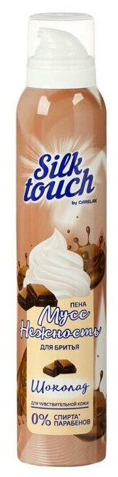 Мусс-пена для бритья Carelax Silk Touch, женский, шоколад, 200 мл