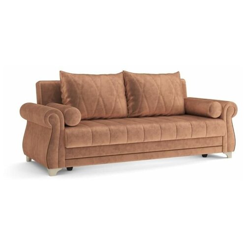 Диван-кровать Порто 900/239/108 Велюр Тенерифе корица / Велюр Тенерифе шоколад