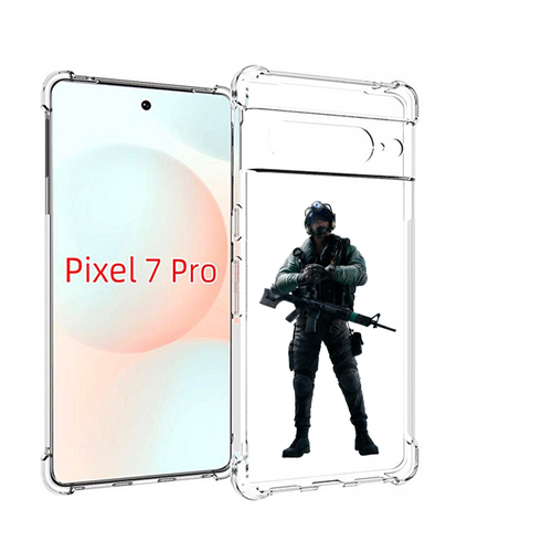 Чехол MyPads Tom-Clancy's-Rainbow-Six-2 для Google Pixel 7 Pro задняя-панель-накладка-бампер чехол задняя панель накладка бампер mypads tom clancy s rainbow six 1 для nokia 7 2 nokia 6 2 противоударный