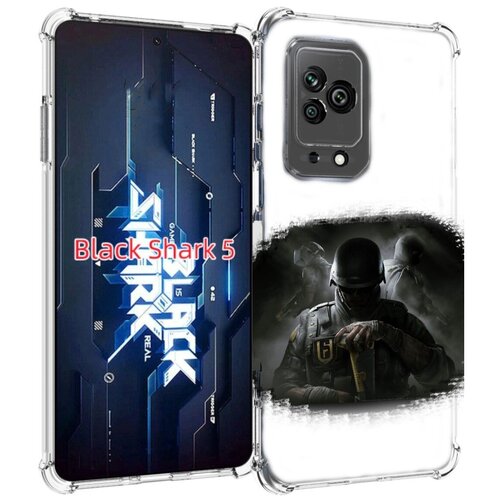 Чехол MyPads Rainbow Six Siege для Xiaomi Black Shark 5 задняя-панель-накладка-бампер чехол mypads rainbow six siege для xiaomi redmi a1 plus задняя панель накладка бампер