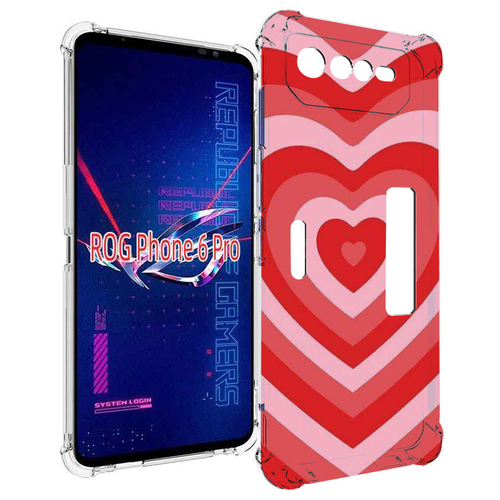 Чехол MyPads завораживающее сердце женский для Asus ROG Phone 6 Pro задняя-панель-накладка-бампер