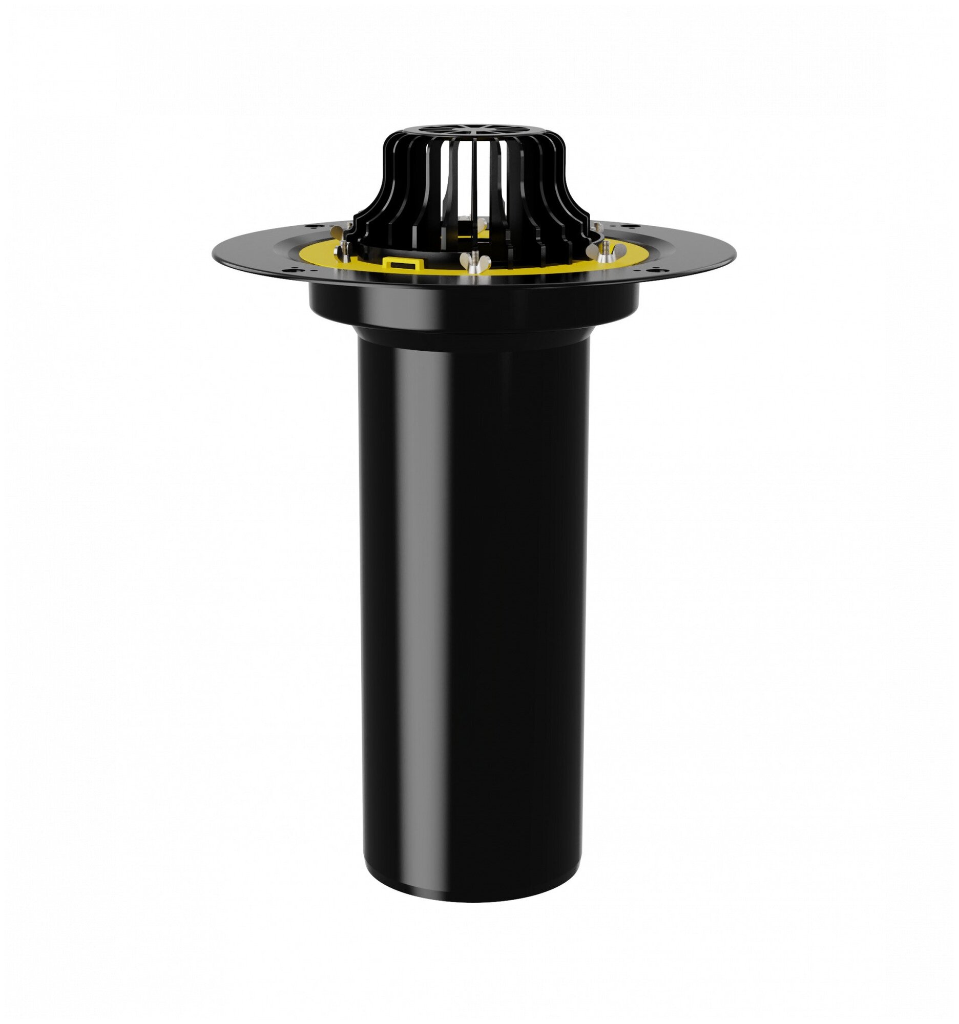 Воронка кровельная технониколь с обжимным фланцем 110x450 мм монтаж