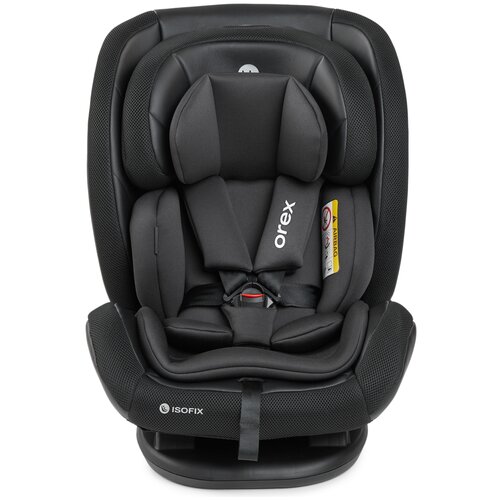 Автокресло детское от 0 до 12 лет Orex Happy Baby группа 0+/1/2/3 (до 36 кг), крепление Isofix, Top Tether, KD06, черный