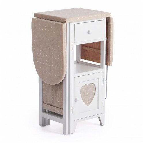 Гладильный комод с 2 ящиками Secret De Maison AMANT (mod. XD1268) дерево павловния, мдф, 126х30х72см, white (белый)