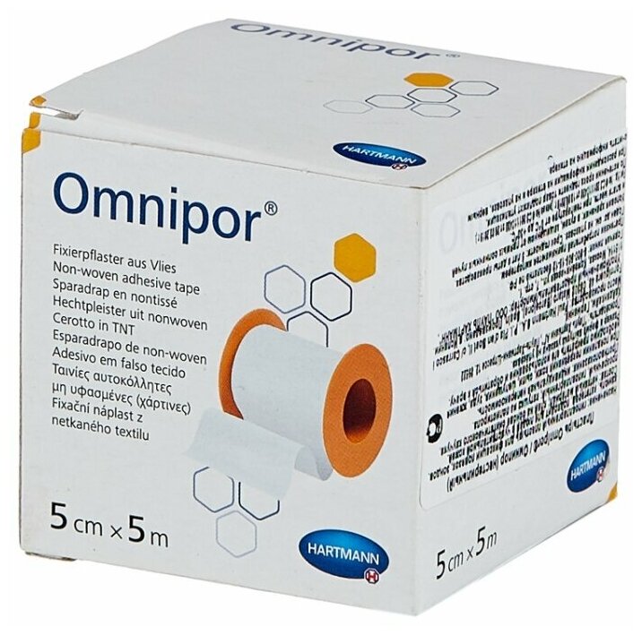 Пластырь OMNIPOR неткан 5смх5м