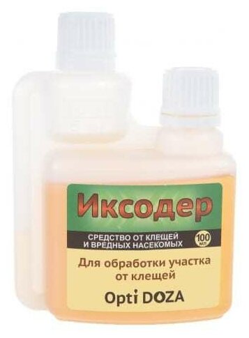 Жидкость Ваше хозяйство Иксодер от клещей и вредных насекомых, 100 г, 100 мл, зеленый - фотография № 6