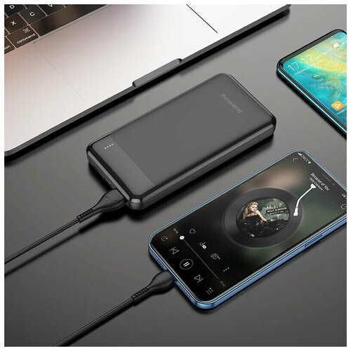 Power bank 10000mAh PD20WQC30 для зарядки телефона с быстрой зарядкой Type-C на iphone повербанк для айфона смартфона 172500₽