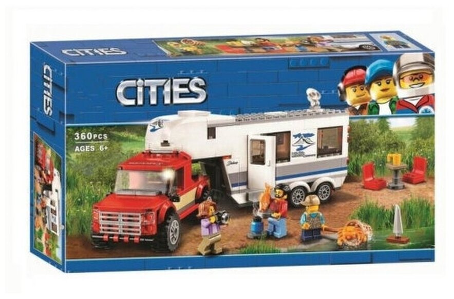 Конструктор/ Сити/ Город/ Дом на колесах/ 360 деталей/ для мальчика