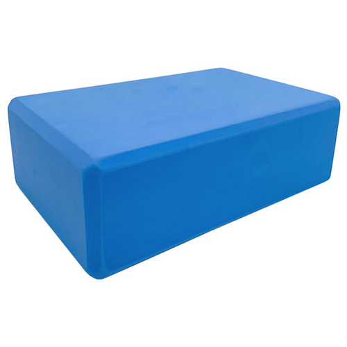 BE100-1 Йога блок полумягкий (синий) 223х150х76мм., из вспененного ЭВА (A25568)