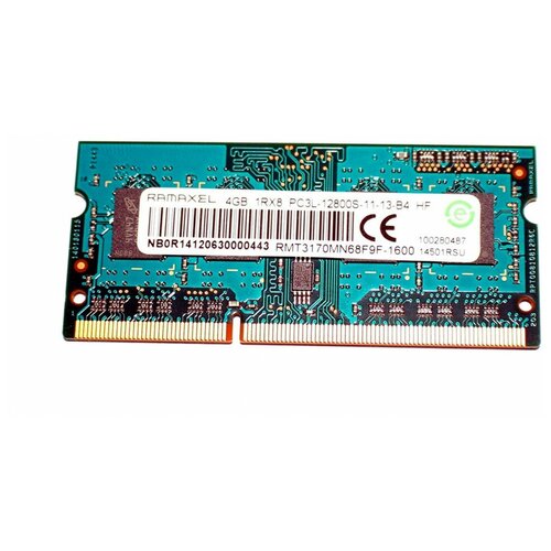 Ramaxel 4GB 1600MHz CL11 RMT3170MN68F9F-1600 199000₽