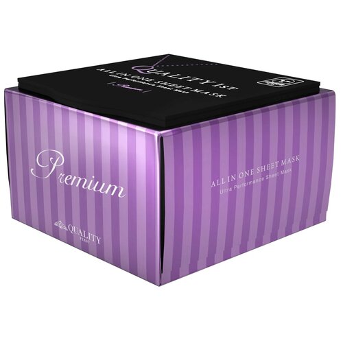 Тканевая антивозрастная премиальная маска для лица Quality First All In One Sheet Mask Premium EX, 20 шт.