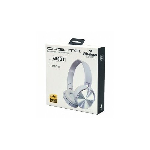 Perfeo Наушники орбита ОТ-ERB39 Bluetooth FM TF полноразмер белые НШ39б 89600₽