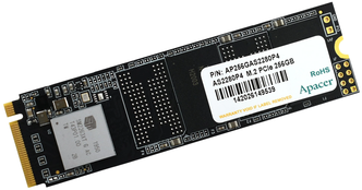 Твердотельный накопитель SSD M.2 256 Gb Apacer AS2280P4 Read 1800Mb/s Write 1100Mb/s 3D NAND TLC