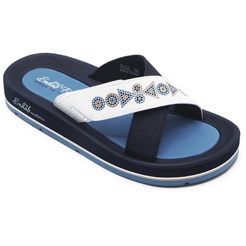 Женские шлепанцы SAHAB S22-124WK голубой