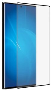 Фото Защитное стекло 3D для Samsung Galaxy S22 Ultra (2022), Full Glue, 0.3 мм, черная рамка, Deppa