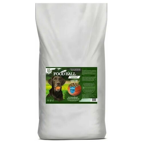FOOD BALL сухой корм для взрослых собак крупных пород со вкусом Индейки 15кг