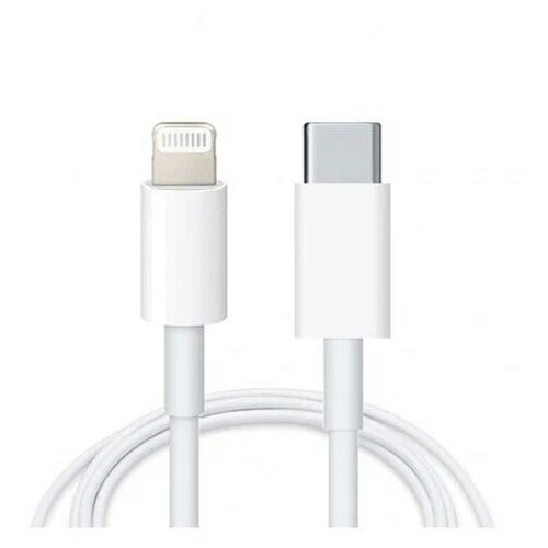 USB кабель FOXCONN (Type-C-Lightning) для iPhone/iPod/iPad (белый) 1м кабель для зарядки iphone usb c to lightning 1 метр