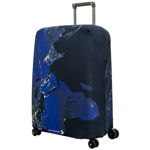фото Чехол для чемодана routemark, 80 л, размер l, мультиколор, черный