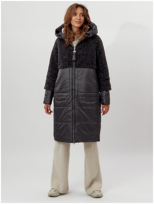 Куртка  MTFORCE зимняя, средней длины, силуэт свободный, утепленная, размер 4XL, серый