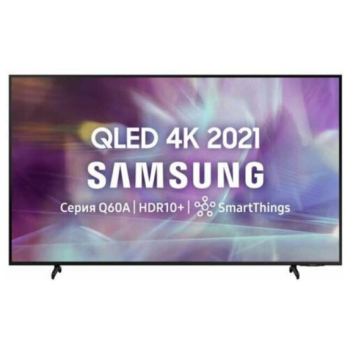 Телевизор Samsung 65 TV QE65Q60AA Ultra HD 4K QLED 3840x2160 HDR10 WiFi USB DVB HDMI AirSlim wo smart-tv Black 12066900₽