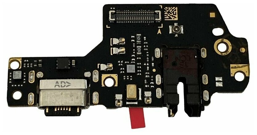 Нижняя плата с разъемами зарядки наушников и микрофоном для Xiaomi Redmi Note 8T (OEM)